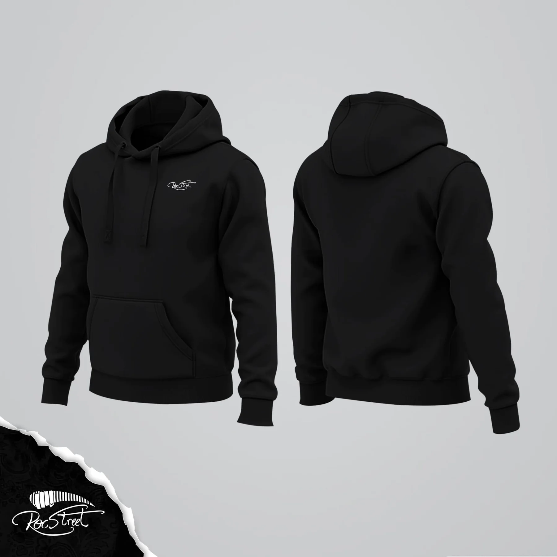 Black Roc Street hoodie product study