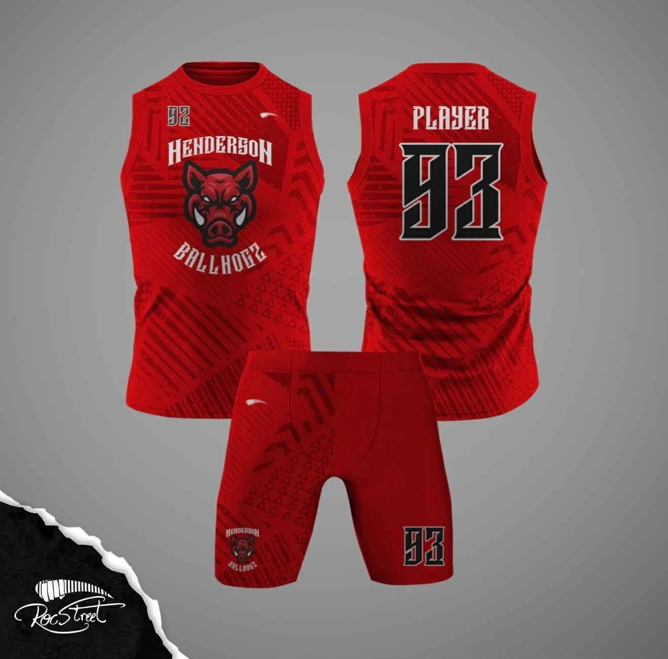 Red Roc Street flag football uniform product study
