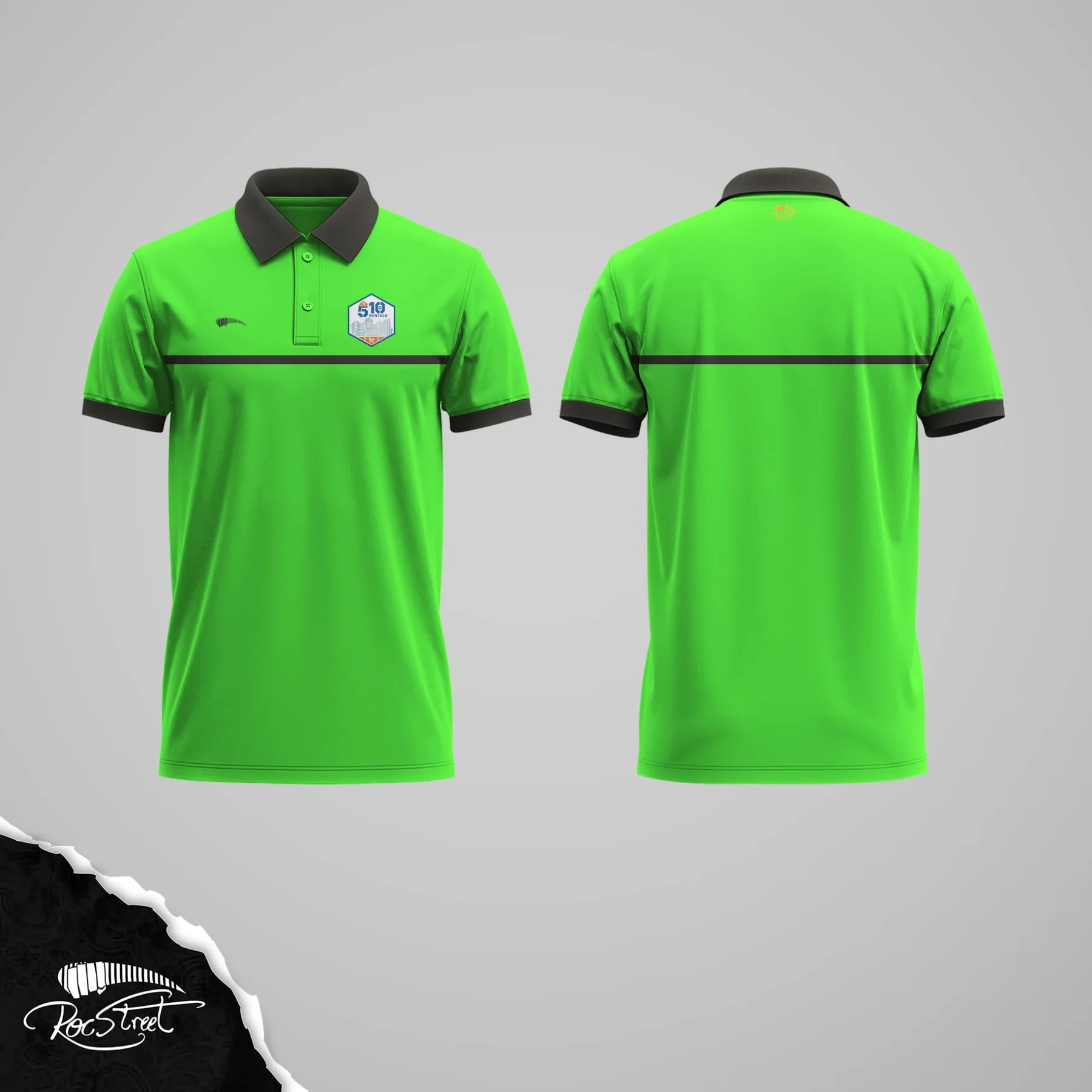 Green Roc Street polo product study