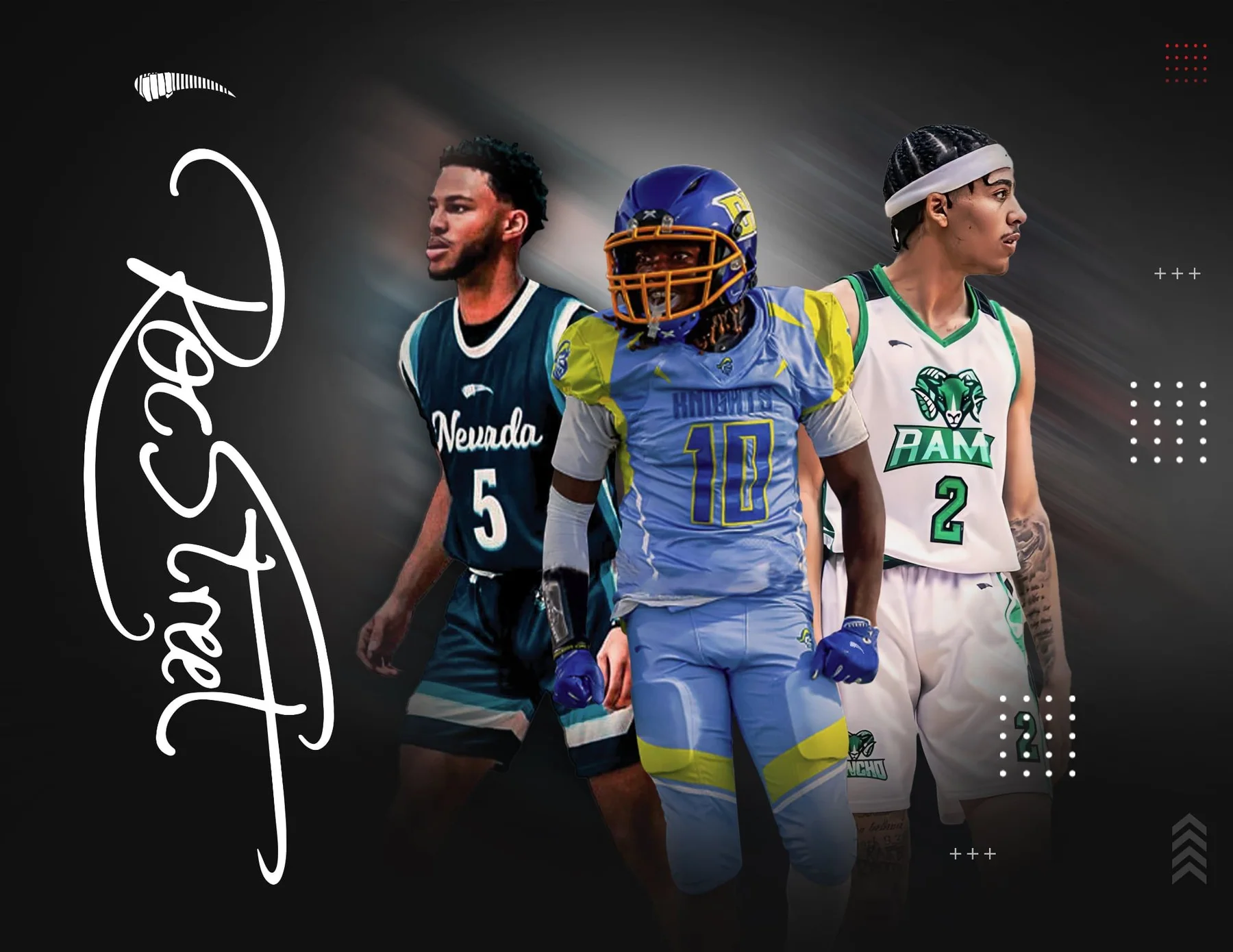 Roc Street athletes wearing supplied teamwear studies