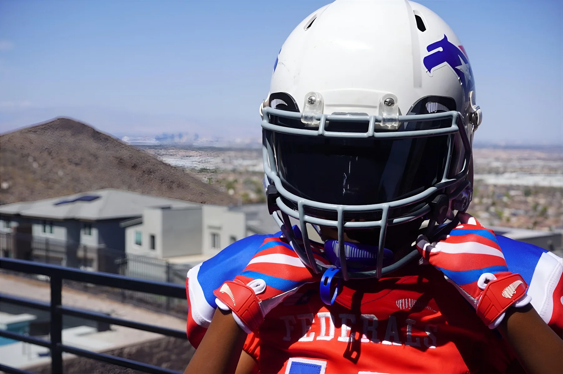 Roc Street athlete in a team uniform outdoors